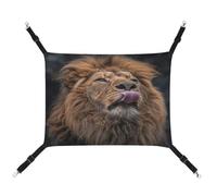 JTKBNVM Lion Sticks Out Tongue Cat Hammock Pet Hammock Ferret Hammock Cat Hammock for Large Cats Hamster Hammock Soft Hanging Bed Cat Hammock Hanging Cat Hammock Bed