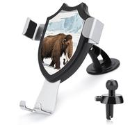 JTKBNVM Mammoth Car Phone Mount 3-in-1 Universal Air Vent/Dashboard/Windshield Holder with 360° Rotatable Cell Phone Stand Head Quick One Touch Release for 4.0-6.0 Inch Smartphones