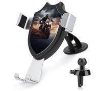 JTKBNVM Man Ride A Motorcycle Car Phone Mount 3-in-1 Universal Air Vent/Dashboard/Windshield Holder with 360° Rotatable Cell Phone Stand Head Quick One Touch Release for 4.0-6.0 Inch Smartphones