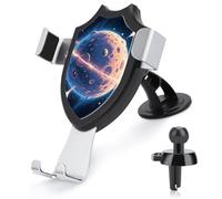 JTKBNVM Mysterious Planet Car Phone Mount 3-in-1 Universal Air Vent/Dashboard/Windshield Holder with 360° Rotatable Cell Phone Stand Head Quick One Touch Release for 4.0-6.0 Inch Smartphones