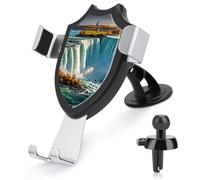 JTKBNVM Niagara Fall Car Phone Mount 3-in-1 Universal Air Vent/Dashboard/Windshield Holder with 360° Rotatable Cell Phone Stand Head Quick One Touch Release for 4.0-6.0 Inch Smartphones