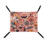 JTKBNVM Plant Elements Pattern Cat Hammock Pet Hammock Ferret Hammock Cat Hammock for Large Cats Hamster Hammock Soft Hanging Bed Cat Hammock Hanging Cat Hammock Bed