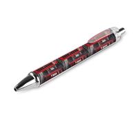 JTKBNVM Professional Retractable Black Gel Ink Pens 0.5mm Extra Fine Point Bus Shelter Rollerball Pens with Quick-Dry Smudge-Free Ink Pocket Clip for Smooth Writing Journaling Note-Taking