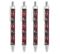 JTKBNVM Professional Retractable Black Gel Ink Pens 0.5mm Extra Fine Point Bus Shelter Rollerball Pens with Quick-Dry Smudge-Free Ink Pocket Clip for Smooth Writing Journaling Note-Taking