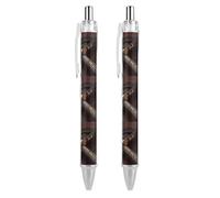 JTKBNVM Professional Retractable Black Gel Ink Pens 0.5mm Extra Fine Point Japan Samurai Sword Rollerball Pens with Quick-Dry Smudge-Free Ink Pocket Clip for Smooth Writing Journaling Note-Taking