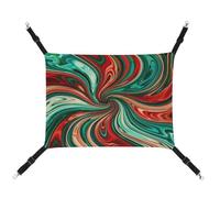 JTKBNVM Psychedelic Swirl Pattern Cat Hammock Pet Hammock Ferret Hammock Cat Hammock for Large Cats Hamster Hammock Soft Hanging Bed Cat Hammock Hanging Cat Hammock Bed