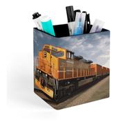 JTKBNVM PU Leather Desk Freight Train Pen Holder Compact Scratchproof