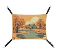 JTKBNVM River in Front of House Cat Hammock Pet Hammock Ferret Hammock Cat Hammock for Large Cats Hamster Hammock Soft Hanging Bed Cat Hammock Hanging Cat Hammock Bed