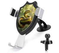 JTKBNVM Rough - Scaled Bush Viper Car Phone Mount 3-in-1 Universal Air Vent/Dashboard/Windshield Holder with 360° Rotatable Cell Phone Stand Head Quick One Touch Release for 4.0-6.0 Inch Smartphones