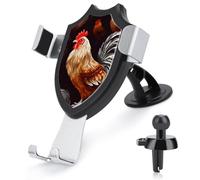 JTKBNVM Shine Rooster Car Phone Mount 3-in-1 Universal Air Vent/Dashboard/Windshield Holder with 360° Rotatable Cell Phone Stand Head Quick One Touch Release for 4.0-6.0 Inch Smartphones