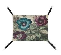 JTKBNVM Three Flowers Painting Cat Hammock Pet Hammock Ferret Hammock Cat Hammock for Large Cats Hamster Hammock Soft Hanging Bed Cat Hammock Hanging Cat Hammock Bed