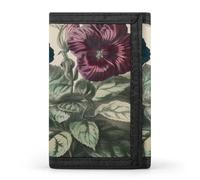 JTKBNVM Three Flowers Painting Trifold Wallet Trifold Wallets for Men Women Slim Wallet Mens Wallet Trifold Front Pocket Wallet | Versatile Wallets with 8 Credit Card Holder, style, One Size