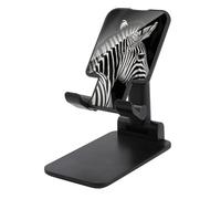 JTKBNVM Universal Cell Phone Stand for Desk Adjustable Mobile Black & White Zebra Phone Holder Mount Cradle Dock Compatible with 4.0-8.0 Inch Smartphones Portable Office Desktop Accessories Decor