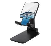 JTKBNVM Universal Cell Phone Stand for Desk Adjustable Mobile Bluefin Tuna Thunnus Phone Holder Mount Cradle Dock Compatible with 4.0-8.0 Inch Smartphones Portable Office Desktop Accessories Decor