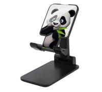 JTKBNVM Universal Cell Phone Stand for Desk Adjustable Mobile Cute Panda Phone Holder Mount Cradle Dock Compatible with 4.0-8.0 Inch Smartphones Portable Office Desktop Accessories Decor