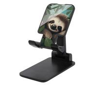 JTKBNVM Universal Cell Phone Stand for Desk Adjustable Mobile Cute Sloth Phone Holder Mount Cradle Dock Compatible with 4.0-8.0 Inch Smartphones Portable Office Desktop Accessories Decor