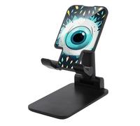 JTKBNVM Universal Cell Phone Stand for Desk Adjustable Mobile Evil Eyes Phone Holder Mount Cradle Dock Compatible with 4.0-8.0 Inch Smartphones Portable Office Desktop Accessories Decor