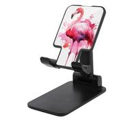 JTKBNVM Universal Cell Phone Stand for Desk Adjustable Mobile Flamingo Watercolor Phone Holder Mount Cradle Dock Compatible with 4.0-8.0 Inch Smartphones Portable Office Desktop Accessories Decor