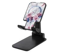 JTKBNVM Universal Cell Phone Stand for Desk Adjustable Mobile Peach Dream Catcher Phone Holder Mount Cradle Dock Compatible with 4.0-8.0 Inch Smartphones Portable Office Desktop Accessories Decor