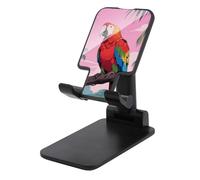 JTKBNVM Universal Cell Phone Stand for Desk Adjustable Mobile Rainbow Parrot Phone Holder Mount Cradle Dock Compatible with 4.0-8.0 Inch Smartphones Portable Office Desktop Accessories Decor