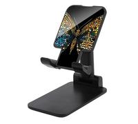 JTKBNVM Universal Cell Phone Stand for Desk Adjustable Mobile Rainbow Polka Dots Phone Holder Mount Cradle Dock Compatible with 4.0-8.0 Inch Smartphones Portable Office Desktop Accessories Decor