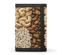 JTKBNVM Various Nut Patterns Trifold Wallet Trifold Wallets for Men Women Slim Wallet Mens Wallet Trifold Front Pocket Wallet | Versatile Wallets with 8 Credit Card Holder, style, One Size
