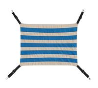 JTKBNVM White and Blue Stripes Cat Hammock Pet Hammock Ferret Hammock Cat Hammock for Large Cats Hamster Hammock Soft Hanging Bed Cat Hammock Hanging Cat Hammock Bed