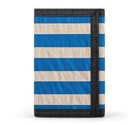 JTKBNVM White And Blue Stripes Trifold Wallet Trifold Wallets for Men Women Slim Wallet Mens Wallet Trifold Front Pocket Wallet | Versatile Wallets with 8 Credit Card Holder, style, One Size