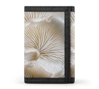JTKBNVM White Oyster Mushrooms Trifold Wallet Trifold Wallets for Men Women Slim Wallet Mens Wallet Trifold Front Pocket Wallet | Versatile Wallets with 8 Credit Card Holder, style, One Size