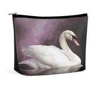 JTKBNVM White Swan Makeup Bag for Women Waterproof Cosmetic Bag Portable Travel Toiletry Bag Storage Bag Large Makeup Pouch Handheld Makeup Bag for Work, style, One Size