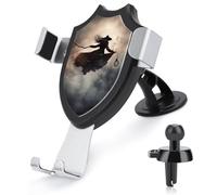 JTKBNVM Witch Flight Car Phone Mount 3-in-1 Universal Air Vent/Dashboard/Windshield Holder with 360° Rotatable Cell Phone Stand Head Quick One Touch Release for 4.0-6.0 Inch Smartphones