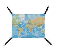 JTKBNVM World Map Cat Hammock Pet Hammock Ferret Hammock Cat Hammock for Large Cats Hamster Hammock Soft Hanging Bed Cat Hammock Hanging Cat Hammock Bed