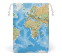 JTKBNVM World Map Muslin Bags Cotton Drawstring Bags Drawstring Gift Bags Canvas Christmas Bags Cloth Gift Bags Drawstring Pouch Jewelry Pouches Drawstring Bags 1 Pc, Style, 1 Count (Pack of 1)