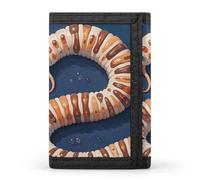 JTKBNVM Worm Shape Biological Trifold Wallet Trifold Wallets for Men Women Slim Wallet Mens Wallet Trifold Front Pocket Wallet | Versatile Wallets with 8 Credit Card Holder, style, One Size