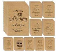 JTKDG 100 Pcs Bible Verse Pocket Notebooks, 12 x 8.5cm Mini Kraft Paper Journals 32 Page Small Inspirational Scripture Notepad Bulk Christian Gift for Church Pastor Men Women Sunday School Office