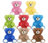 JTKDG 8 Pcs Cute Bear Stuffed Animals Bulk 8 Inch Small Teddy Bears Plush Stuffed Animal in 8 Colors for Valentine Gift Graduation Baby Shower Birthday Party Favor