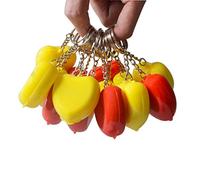 JTKENS 100 pcs Cute Heart Shape CPR Mask CPR Face Shield for CPR Resuscitator with One-Way Keychain Key Ring First Aid Rescue Kit