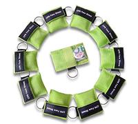 JTKENS 100pcs Lright Green CPR Face Shield Life Key in Key Ring Pouch First aid Kits CPR Face Shields