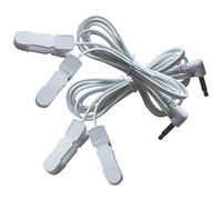 JTKENS 10pcs 3.5mm Electrode Lead Wires Plug Ear Clip, Ear Clamp Electrode Wires For TENS Therapy Machine Tens Unit Cables Replacement