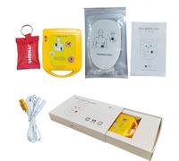 JTKENS 1set New French Mini AED Automated Cardiopulmonary Resuscitation Training Device +1pcs 30:2 CPR Face Shield with Ring Key