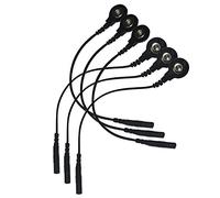 JTKENS 3 Pair TENS Machine Lead Wire Connector Splitters by Head 2.0mm Cables Snap 3.5mm