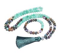 jtkhaweh Classic Agate Green Beads Necklace Bracelet Set Men And Women Set
