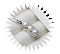 jtkhaweh Classic Freshwater Natural Black Pearl Necklace Women Beautiful Pendant Girls Whitepinkpurple