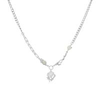 jtkhaweh Classic Moonlight Stone Necklace And Able For Niche Couples Collar Necklace 1687项链52+6Cm一条