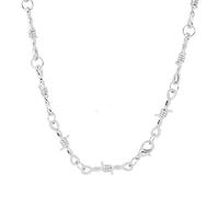 jtkhaweh Classic Thorn Necklace Exaggerated Personality Necklace For Men And Women, Collarbone Chain 52Cm