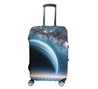 JTKLQBN Anti-Scratch Luggage Cover Cosmic Starry Sky Printed Luggage Case Protector Washable Suitcase Covers Elastic Suitcase Protector for Size Luggage, Cosmic Starry Sky, Small