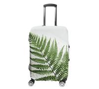 JTKLQBN Anti-Scratch Luggage Cover Natural Plant Silhouette Fern Leaf Printed Luggage Case Protector Washable Suitcase Covers Elastic Suitcase Protector for Size Luggage, Natural Plant Silhouette Fern