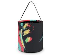 JTKLQBN Halloween Tote Candy Bags, Christmas Buckets for Gifts Colorful Sports Style Printed Reusable Halloween Candy Buckets Goodie Bags for Party Favor Christmas Halloween, Colorful Sports Style,