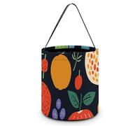 JTKLQBN Halloween Tote Candy Bags, Christmas Buckets for Gifts There Are Many Fruits Printed Reusable Halloween Candy Buckets Goodie Bags for Party Favor Christmas Halloween, There Are Many Fruits,