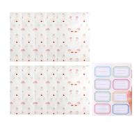 JTKREW 10 x Transparent Airtight Baby Bags for Newborn Baby Clothes with Slider, Perfect Gift Idea for Outdoor Activities Pink